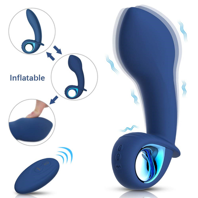 리모콘 부풀게할 수 있는 진동 버트 플러그