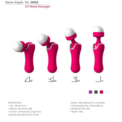 자기성 본체 무선 전신 AV 막대 마사지사