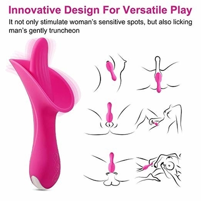 발언이 진동자 재충전이 가능한 Ｔ 마사지사 OEM ODM을 핥는 것을 느끼는 실제적 터치