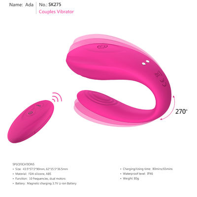 재충전이 가능한 부부 항문 음핵 성적 기구 둘라 모터 방수 G스폿 진동자