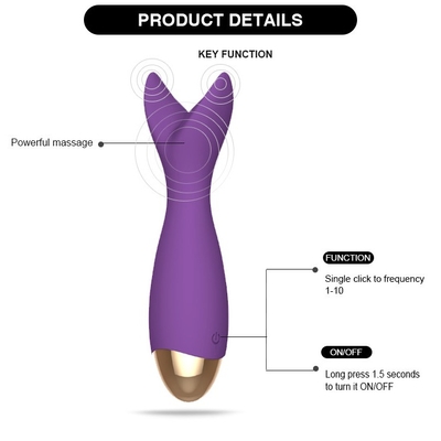 ODM USB 재충전이 가능한 음핵 진동자 Ｙ는 진동자 전기 막대 마사지사를 형성했습니다