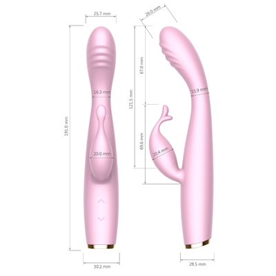 무선 전신 Ｇ스폿 소프트 항문 진동자 여성 듀얼 모터 무음 토끼 진동자