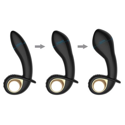 부풀게할 수 있는 현실적 페니스 남근 대용품 여성 항문 플러그 성적 기구 남성들 자위 장난감