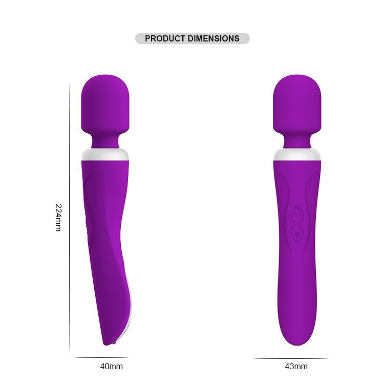 IPX5 맞추 실리콘 여성이 자유롭 남근 대용품 장난감 전기이 음핵 진동자 60 감독이 필요한 미성년자 224 밀리미터
